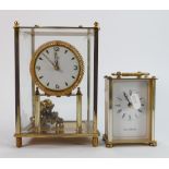 Two Brass Carriage Clocks: