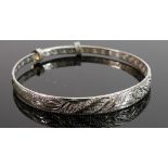 Ornate Silver bangle,