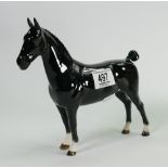 Beswick black Hackney horse: