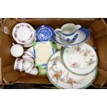 A mixed collection of items to include : Royal Staffordshire the biarritz saucers,