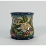 Moorcroft mug decorated with strawberries and bumble bee: Seconds