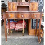 Reproduction mahogany Leather Topped Secretaire: