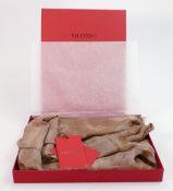 Valentino cashmere and silk scarf: in original box,