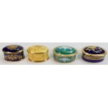 A collection of Minton prototype pill boxes: Date from 1990s including Pate sur Pate,