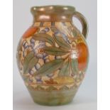 Large Charlotte Rhead Bursley ware water jug: Decorated with oranges & foliage, height 24cm.