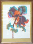 Print by Dennis Hawkins Autumn flower II: (1925 - 2001) Signed & dated 1973, artist proof.