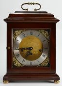 Good quality reproduction Walnut bracket clock by Commiti of London: Movement stamped Franz Hermie,