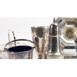 A good collection of silver plated items: Including trays, bowls, dishes, cutlery etc.