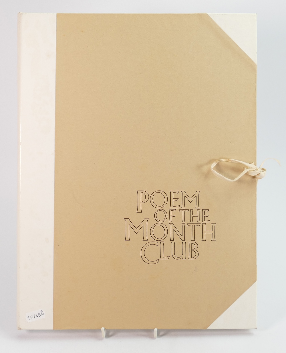 1975 Poem of the month club portfolio: Containing 48 printed and signed poems by their authors. - Bild 2 aus 2