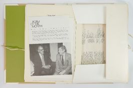 1975 Poem of the month club portfolio: Containing 48 printed and signed poems by their authors.