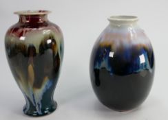 Chinese Porcelain High Fired Vases: height of tallest 22.