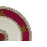 Wedgwood Columbia Powder Ruby dinner set: Comprising tureen & cover, gravy boat & stand,