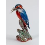 Anita Harris model of a Kingfisher: Gold signed to the base, height 17cm.