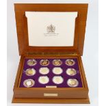 A collection of proof coins The Golden Jubilee Collection: Containing 24 Sterling silver proof