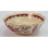 Large Crown Ducal fruit bowl: Decorated in Ankara, diameter 25cm.