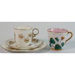 Royal Worcester Aesthetic trio: Japan Symmetrical pattern 19th century together with a Royal