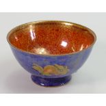 Wedgwood Lustre bowl decorated with fruit: Diameter 10cm.