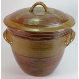 Large Margaret Hall Winton pottery jar & cover: Diameter 38cm, height 38cm,