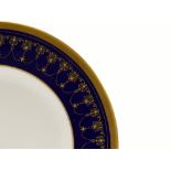 A collection of Royal Worcester Imperial patterned jewelled dinner ware: To include side plates,