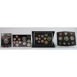 A collection of Royal Mint proof coins: Including 2001, 2012 & 2009 UK proof coin collections,