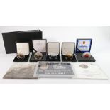 A collection of various proof collectors coins: By Jubilee Mint and The Royal Mint,