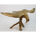 Very large brass Eagle ornament: Wingspan 63cm.