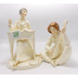 Royal Doulton Enchantment Figures: Lyric HN2757 & Musicale HN2756(2)