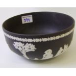 A Wedgwood Black Basalt Fruit Bowl: