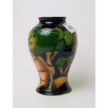 Moorcroft Bolderwood vase: designed by Rachel Bishop. Height 16cm