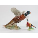 Beswick pheasant in flight: 849 and a pheasant 757B (2)