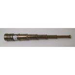 W Ottway ornate 7 section brass telescope: