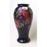 Walter Moorcroft Anemone large vase: signed to the base. Height 31cm