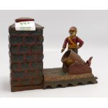 Heavy Cast Iron Artillery Bank Novelty Moneybox: