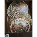 A collection of Royal Albert and Royal Doulton collectors plates.