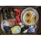 A mixed collection of ceramic items to include: Denby dinnerware, Goebel milk jug, Carlton ware
