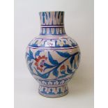A large Oriental vase : bearing label D&S Howlett collection.height 36cm