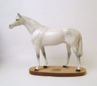 Beswick Large Grey Race Horse 1564: re glued to base
