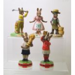 Royal Doulton Bunnykins figures to include: DB405 Kiln Placer, DB409 Winners Trophy 2006, DB410