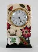 Moorcroft bamble revisited mantle clock: seconds in quality. Boxed