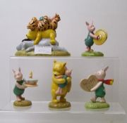 Royal Doulton Winnie the Pooh figures: A big noise for a little Piglet, Who's cake? Pooh's cake?