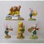 Royal Doulton Winnie the Pooh figures: A big noise for a little Piglet, Who's cake? Pooh's cake?