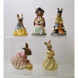 Royal Doulton Bunnykins figures to include: DB170 Fisherman (2nd style sea fisherman), DB172 Welsh