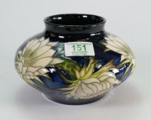 Moorcroft Queen of the night vase: Moorcroft collectors club piece 2001. height 12cm