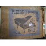 Child's boxed prixiano toy piano: