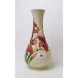 large Moorcroft African Lily vase: Height 30cm