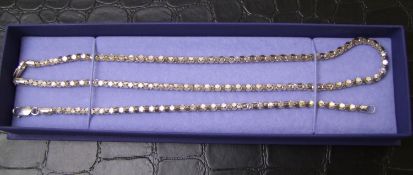 Silver Chain & Matching Necklace & Bracelet 16.8 grams: