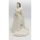 Royal Worcester figure: Her Majesty Queen Elizabeth II Diamond Wedding Anniversary