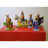 Royal Doulton Bunnykins Arthurian Legends collection plus stand: Sir Galahad DB299, Sir Gawain