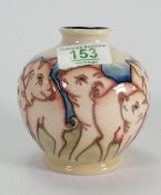 Moorcroft Fowlers farm yard pig vase: Height 11cm, Boxed