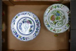 A collection of Wedgwood & Co Davenport patterned plates: